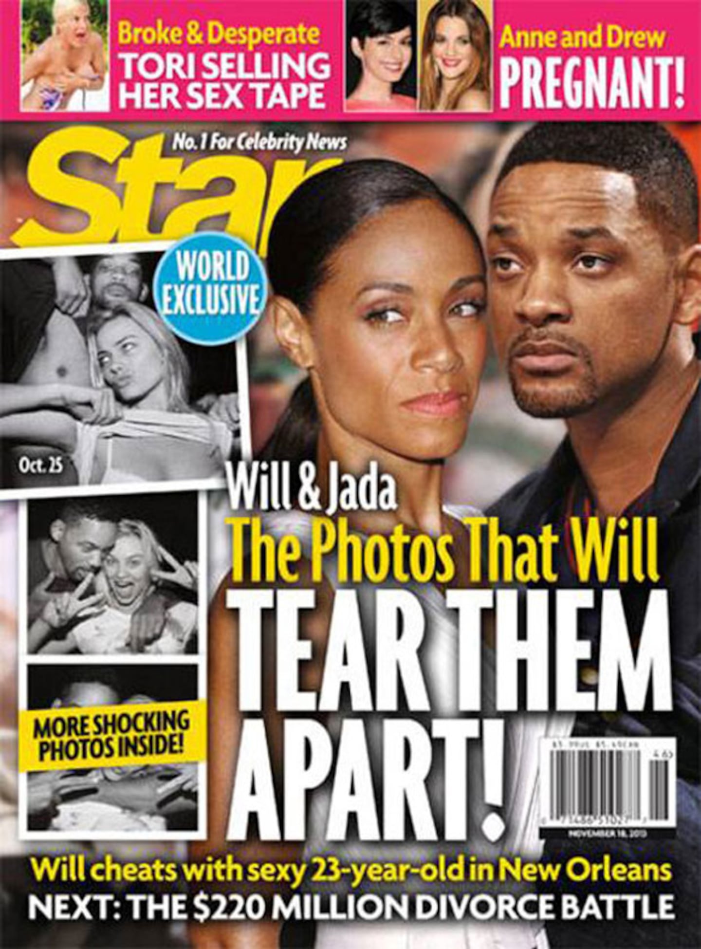 Will Smith: Las fotos que podrían provocar un divorcio millonario. (Foto: Revista Star)