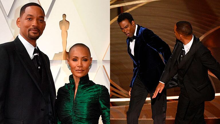 Will Smith y Chris Rock protagonizaron un escándalo en los Oscar 2022.Fotos: AFP.