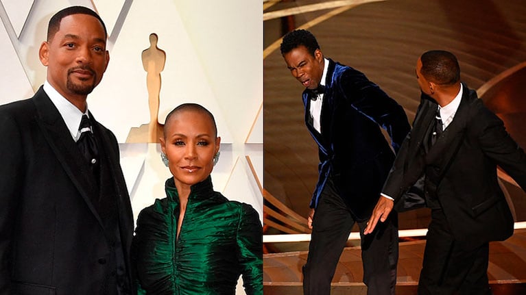 Will Smith y Chris Rock protagonizaron un escándalo en los Oscar 2022.Fotos: AFP.