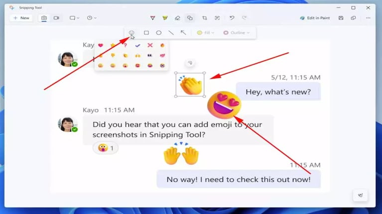 Windows permitirá sumar emojis en capturas de pantallas y se mete de lleno con el sistema QR: los detalles