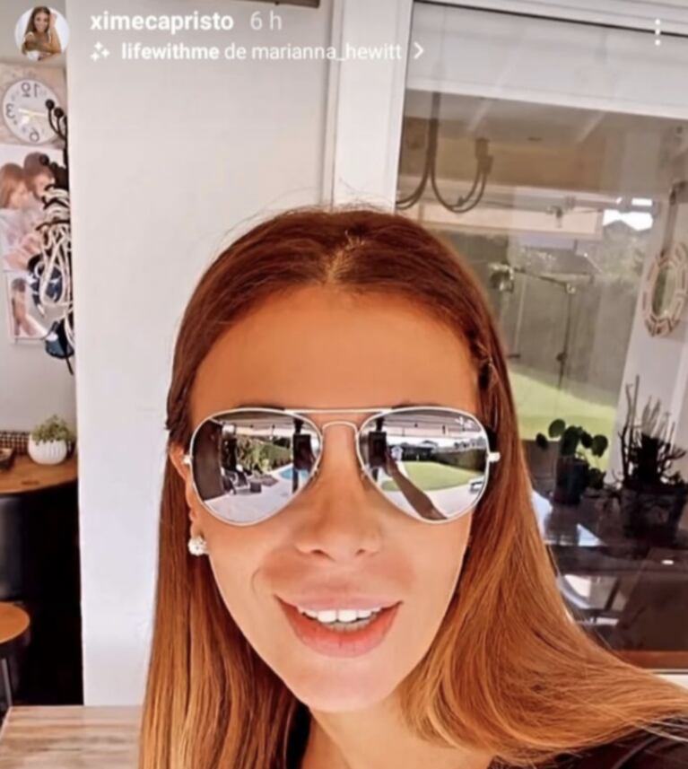 Ximena Capristo contó por qué va a los programas de TV con anteojos de sol: "Me operé los ojos"