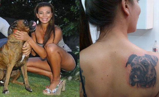 Ximena Capristo eligió recordar a su perro con un tatuaje (Foto: Web). 