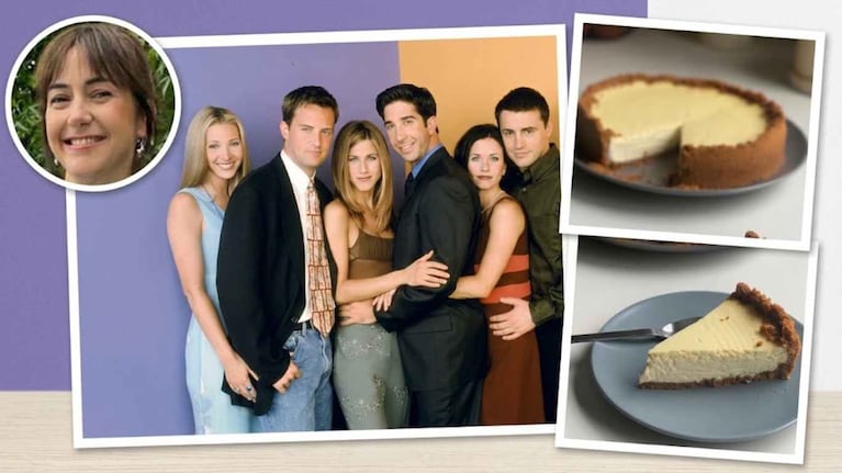 Ximena Sánez preparó el cheesecake de Friends. Foto: montaje