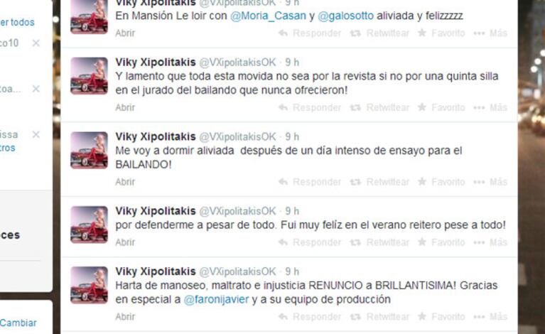 Xipolitakis anunció vía Twitter su renuncia (Foto: Captura). 