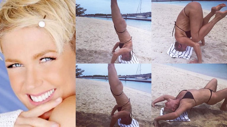 Xuxa deslumbró desde la playa con su figura (Fotos: Instagram). 