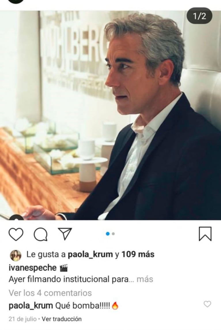 ¡Ya no lo oculta! Paola Krum, enamorada del actor Iván Espeche: "¡Sos el mejor del mundo! Te amo"