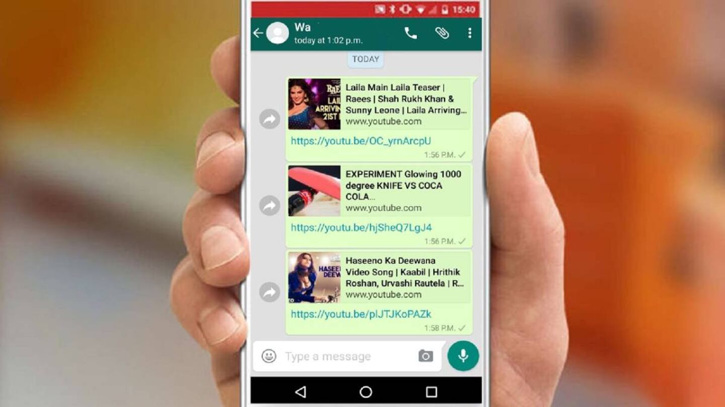 Ya podés ver videos de Youtube en WhatsApp