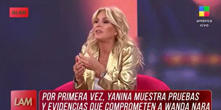 Yanina expuso a Wanda tras el cruce en Instagram.