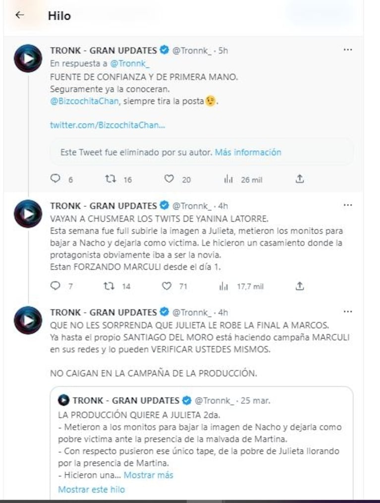 Yanina Latorre aseguró que Gran Hermano 2022 no termina este lunes: "Guarden este mensaje"