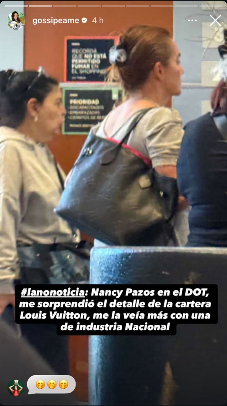 Yanina Latorre aún se burla de Nancy Pazos porque usa carteras importadas | Créditos: Instagram @gossipeame