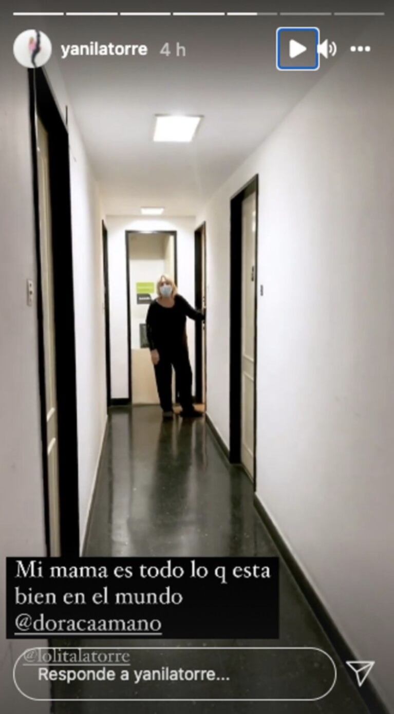 Yanina Latorre confirmó que su mamá tiene covid: "Le agarró y le traje de todo"