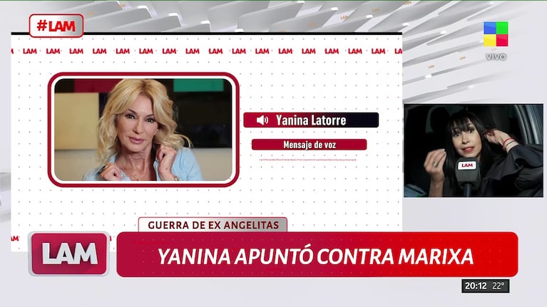 Yanina Latorre contra Marixa Balli (Foto: captura de América).