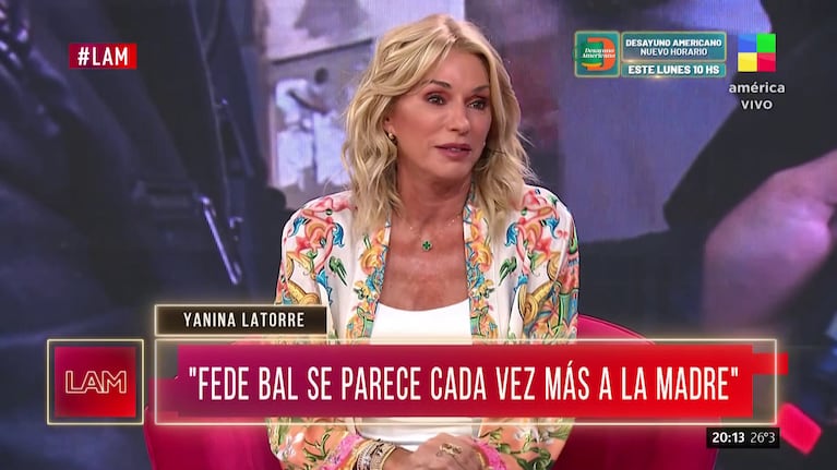 Yanina Latorre en LAM.