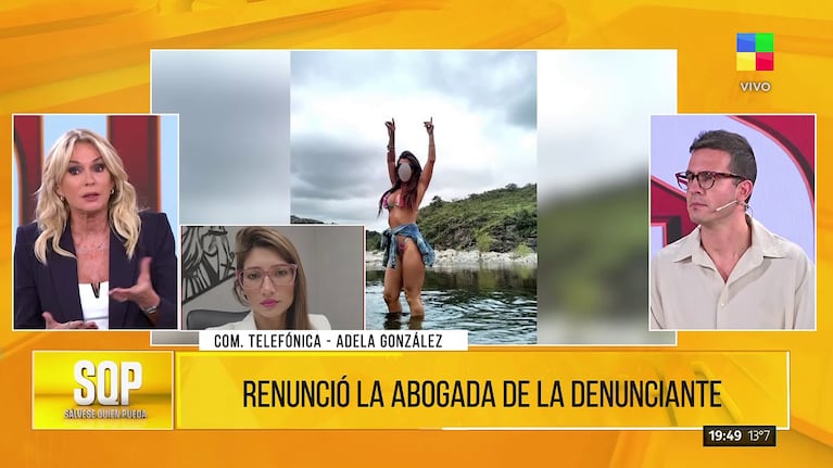Yanina Latorre habló con la abogada de la denunciante. Foto: Captura (América)