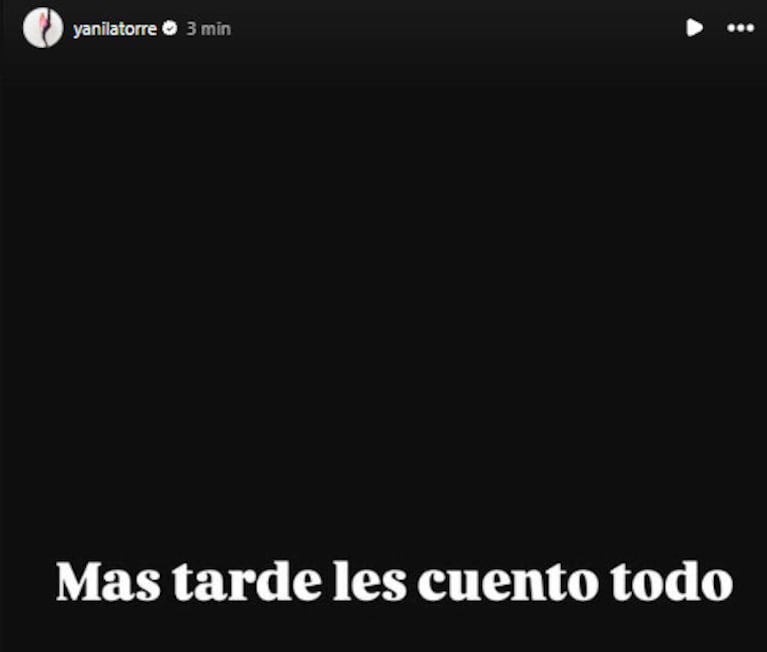 Yanina Latorre lanzó picantes historias tras la cancelación del show de Tini Stoessel (captura de Instagram)