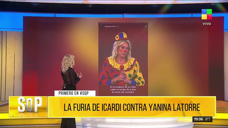 Yanina Latorre le contestó a Mauro Icardi durísimo (Foto: captura de América).