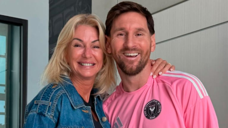 Yanina Latorre mostró el emocionante encuentro de su familia con Lionel Messi.