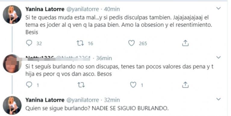 Yanina Latorre, picante tras la viralización del video emulando a Nacha Guevara temblando: "Amo la obsesión y el resentimiento"