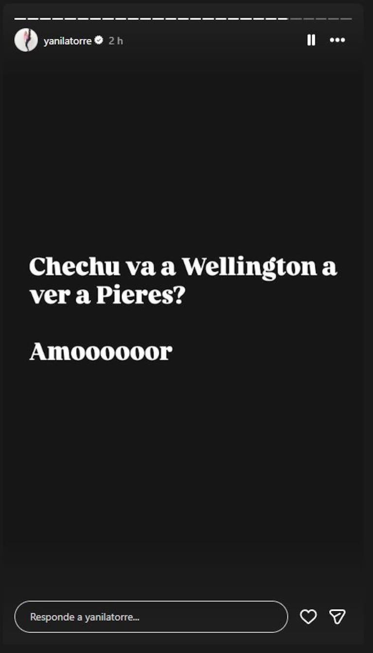 Yanina Latorre posteó sobre Chechu Bonelli y Facundo Pieres.