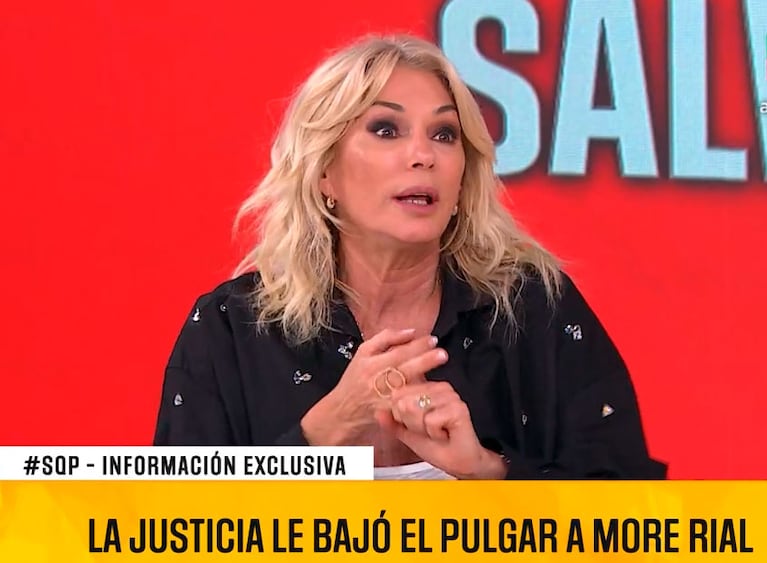 Yanina Latorre quiere a Morena Rial presa (Captura de SQP, América TV)