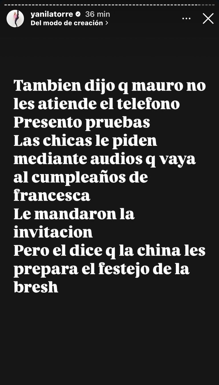 Yanina Latorre reveló información acerca del Wanda Gate (Foto: captura de Instagram).