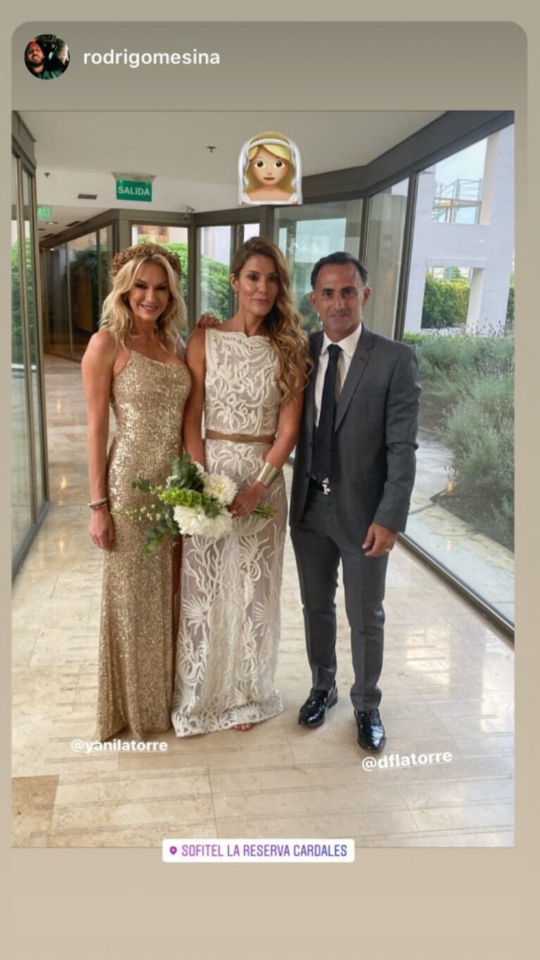 Yanina Latorre se mostró junto a Diego Latorre, tras anunciar la separación: "La boda de mi mejor amiga"