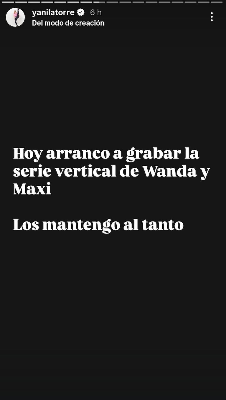 Yanina Latorre se suma a la serie de Wanda Nara (Foto: Instagram/@yanilatorre).