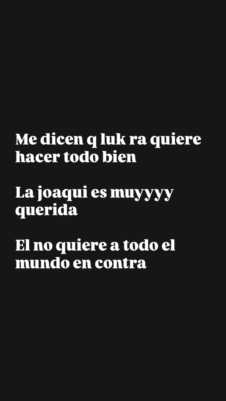 Yanina Latorre sobre Luck Ra y La Joaqui