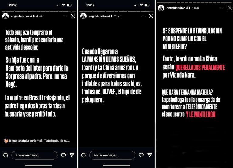 Yanina Latorre y Ángel de Brito revelaron el nuevo escándalo de Mauro Icardi y la China Suárez (Fotos: Instagram @yanilatorre y @angeldebritooki)