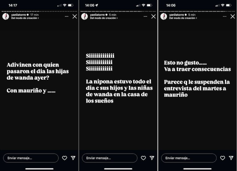 Yanina Latorre y Ángel de Brito revelaron el nuevo escándalo de Mauro Icardi y la China Suárez (Fotos: Instagram @yanilatorre y @angeldebritooki)