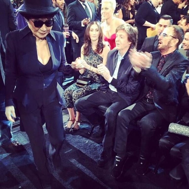 Yoko Ono, Paul McCartney y Ringo Starr: la foto de la que habla el mundo. (Foto: @yokoono)