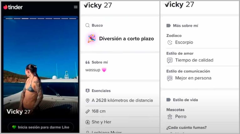 Young Miko abrió una cuenta de Tinder (Foto: TikTok / mikurita_gt. Instagram / youngmikochile)