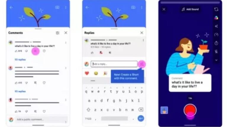 YouTube ya permite a los creadores de contenido responder con un Short a los comentarios de sus vídeos
