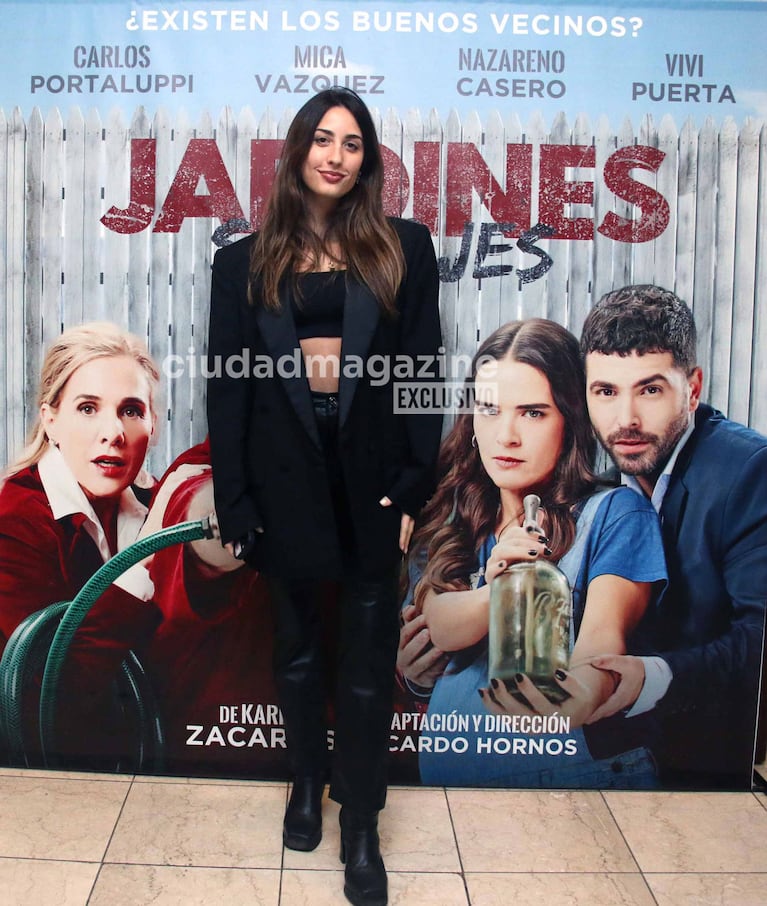 Yoyi Francella en el estreno de Jardines Salvajes (Foto: Movilpress).