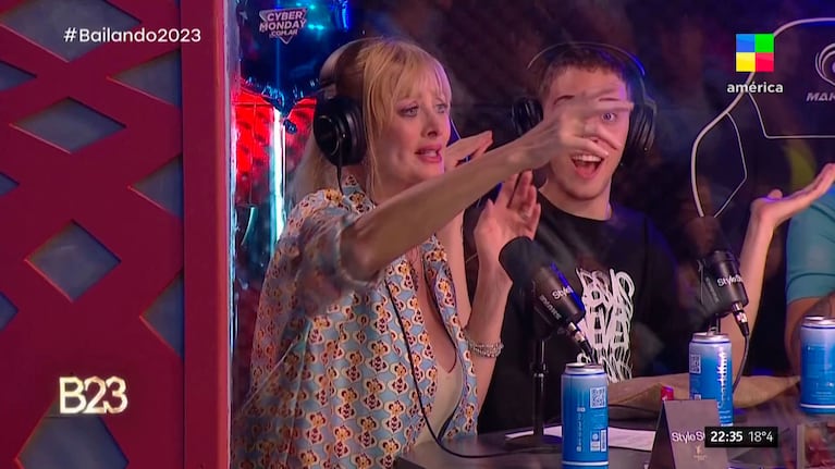 Yuyito González en el streaming del Bailando 2023.