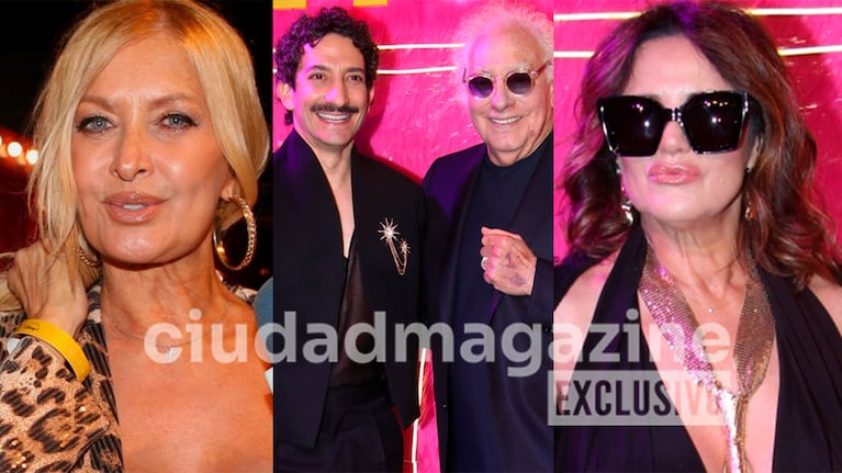 Yuyito González, Juan Minujín y María Fernanda Callejón en el estreno de la segunda temporada de la serie de Guillermo Coppola (Fotos: Movilpress).