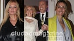 Yuyito González, Mirtha Legrand y María Belén Ludueña en el festejo de Claudio Cosano por los 30 años de su atelier (Foto: Movilpress). 