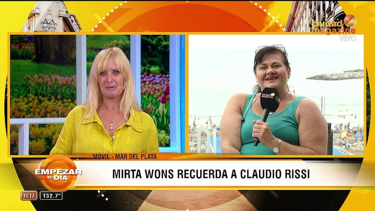 Yuyito González y Mirta Wons recordaron a Claudio Rissi.