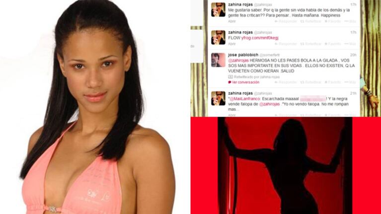 Zahina Rojas habló en Twitter de las escuchas del caso Narcos Vip. (Fotos: Web y Twitter)
