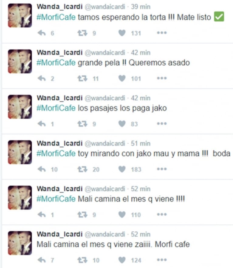 Zaira Nara apuró por TV a Jakob von Plessen para que le proponga casamiento… ¡y Wanda arrancó a twittear en vivo!