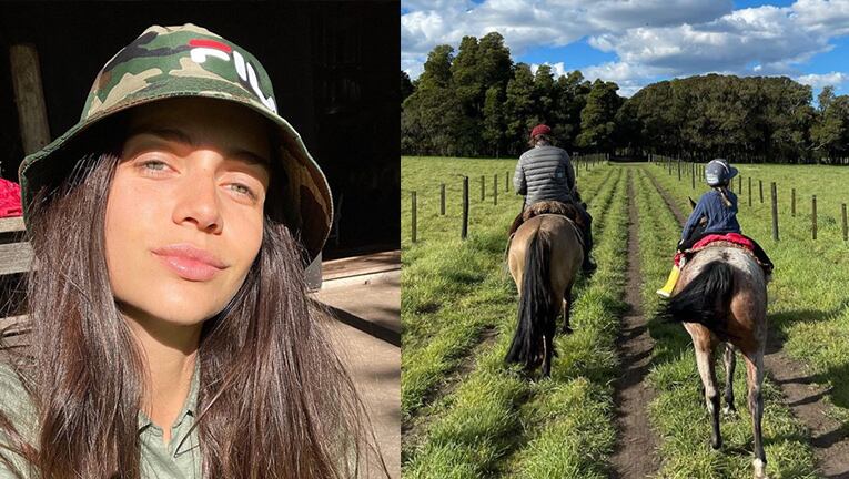 Zaira Nara compartió el álbum de su tarde campestre en familia recién llegada a Argentina.