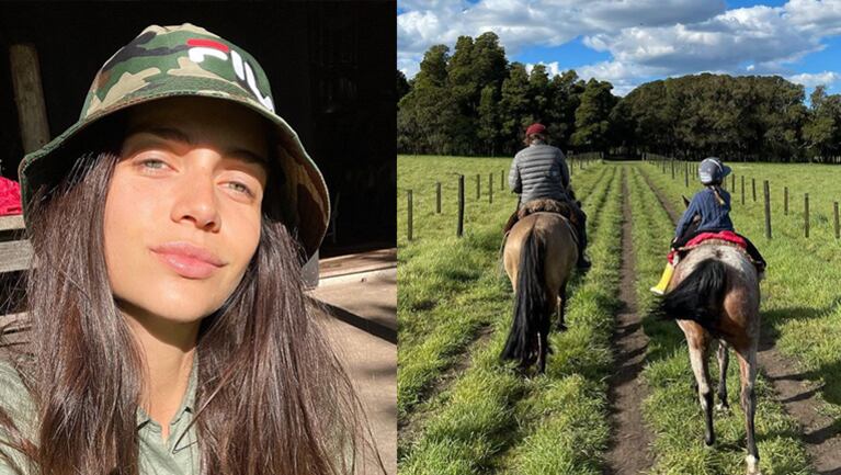 Zaira Nara compartió el álbum de su tarde campestre en familia recién llegada a Argentina.