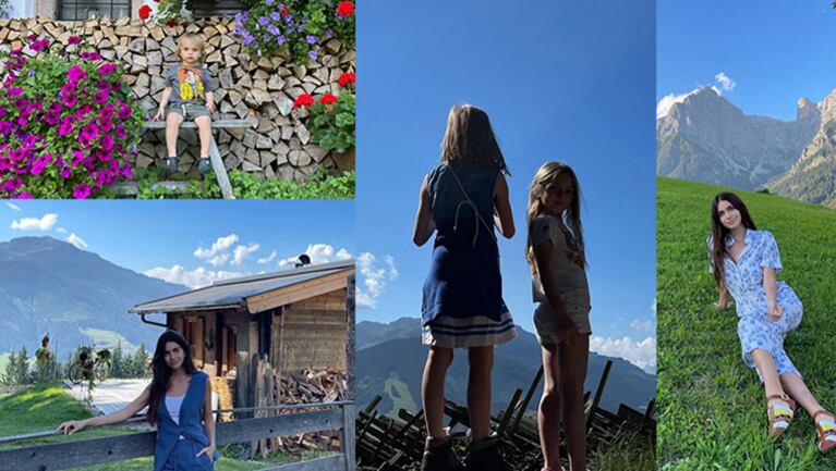 Zaira Nara compartió impactantes fotos de sus vacaciones familiares en Austria.