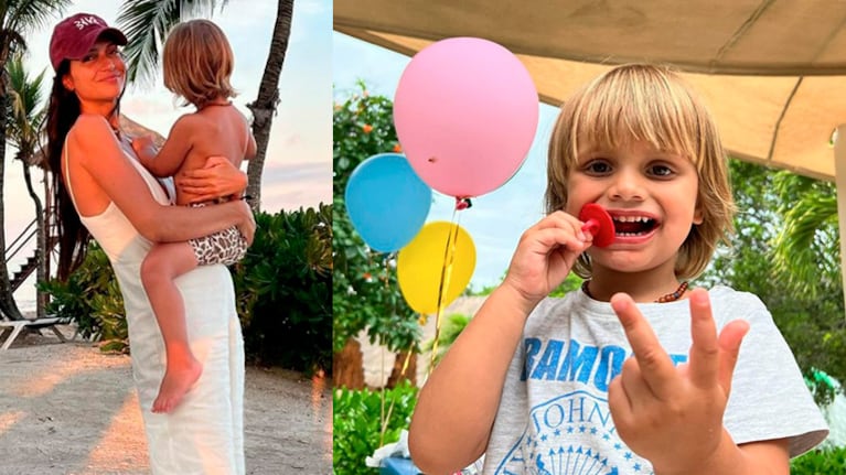 Zaira Nara compartió las tiernas fotos del cumple de su hijo Viggo en México.