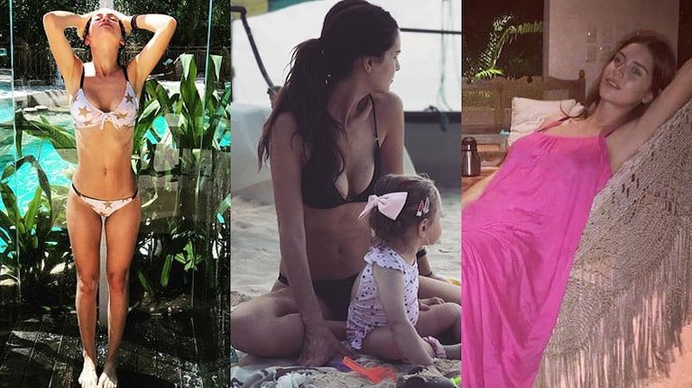 Zaira Nara, divina en Playa del Carmen junto a Malaika (Fotos: Instagram).