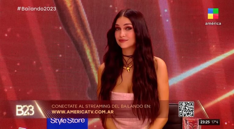 Zaira Nara en el Bailando 2023.