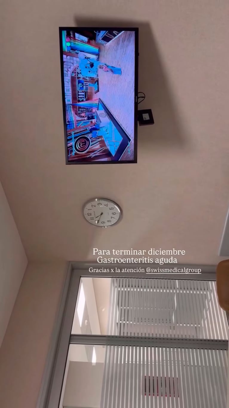 Zaira Nara en el hospital (Foto: Instagram @zaira.nara)