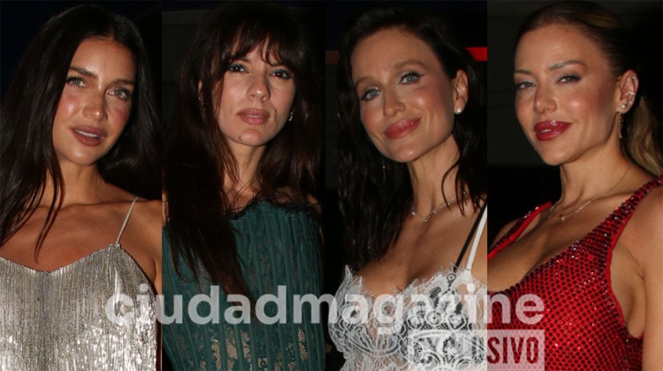 Zaira Nara, Gimena Accardi, Brenda Gandini y Evangelina Anderson en el desfile de Joti Harriague (Fotos: Movilpress).