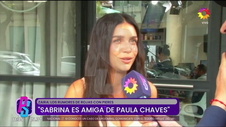 Zaira Nara habló de Paula Chaves, Sabrina Rojas y Facundo Pieres en Puro Show (Foto: captura de eltrece).