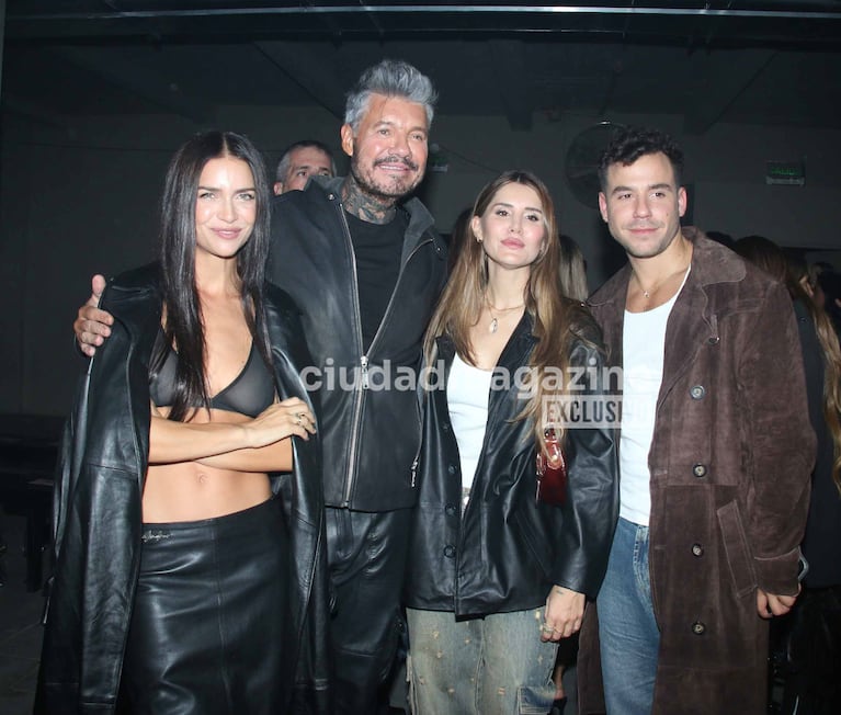 Zaira Nara, Marcelo y Mica Tinelli, Fer Dente en el cierre del BAFWEEK (Fotos: Movilpress).